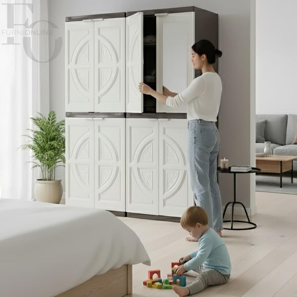 official akako - lemari ultra twin - kabinet plastik multifungsi - lemari plastik - almari plastik j