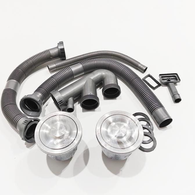 Kitchen Sink 2 Lubang Stainless / Bak Cuci Piring 2 Lubang Stainless / Wastafel Cuci Piring 2 Lubang
