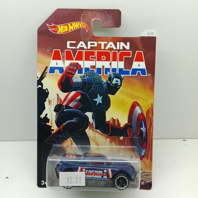 HOTWHEELS   RD-08   CAPTAIN AMERICA   JW2C-696 A2158