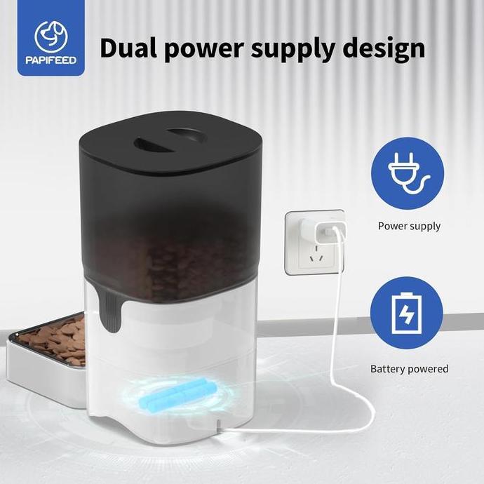 6L kamera Smart Pet Feeder Mesin Pemberi Makan Otomatis untuk Hewan Peliharaan Anjing dan Kucing Int