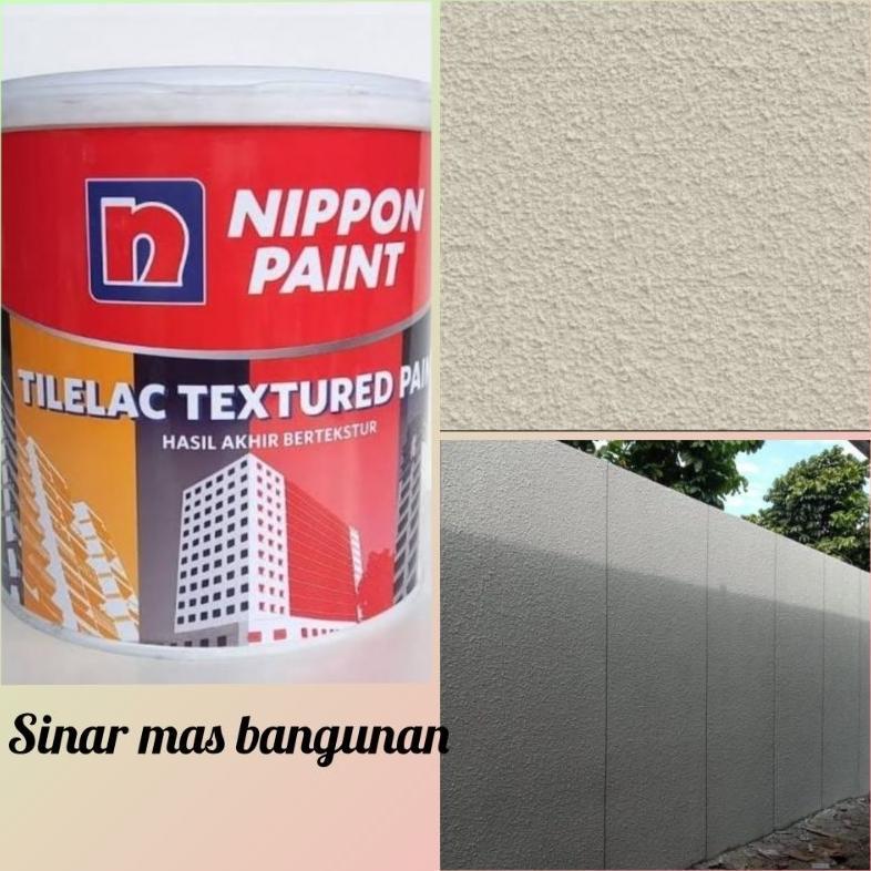 NEW Tilelac textured paint,Nippon paint tilelac textured paint 5kg,plamir tekstur Nippon paint,cat t