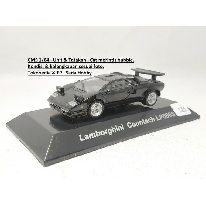 DIECAST CMS 1/64 LAMBORGHINI COUNTACH LP500S HITAM CADATOYS