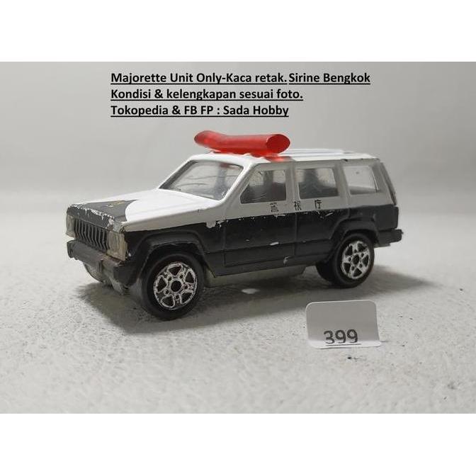 DIECAST MAJORETTE JEEP CHEROKEE JAPAN POLICE UNIT ONLY CADATOYS