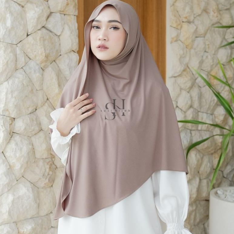 Sale Yura Xl Pashmina Inner Leher Jersey Kancing Snap Jumbo  By Susi Hijab | Pashmina Inner | Pashmi