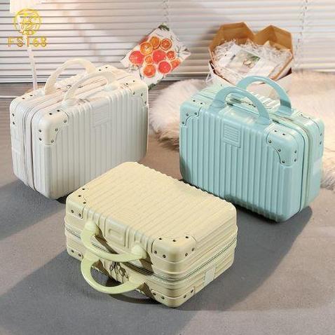 Fs168 Koper 14 Inch Mini Beauty Case Tas 12 Inch Make Up Koper Kosmetik Premium Bahan Semi