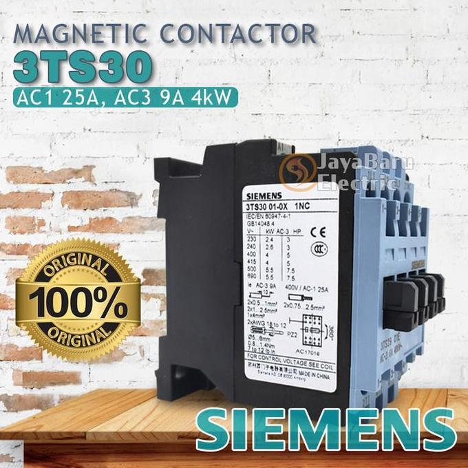 lokalapa / Kontaktor Contactor Siemens 3TS30 3TS3010 3TS3001 24V 48V 110V 220V 380V Diskon
