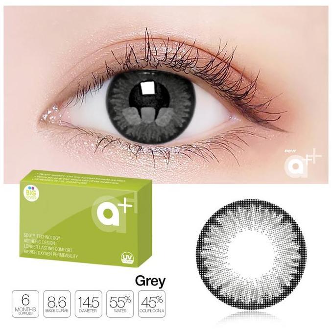 Exoticon Softlens - A+ New - Grey Eye Brown