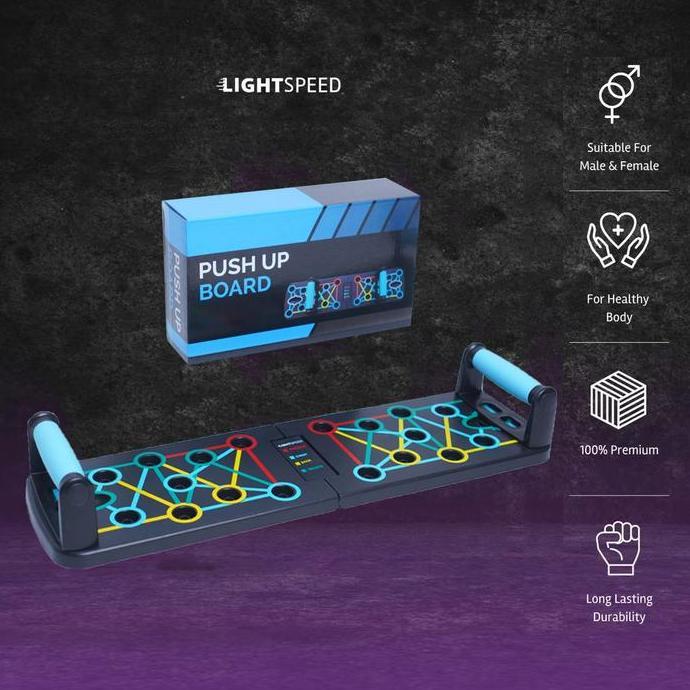 LIGHTSPEED Push Up Board / Push Up Board Papan Support Portable