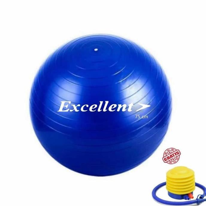 GYMBALL EXCELLENT 75 CM BOLA GYM 75 CM BONUS POMPA
