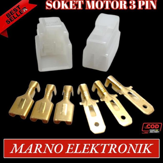 SOKET MOTOR 3 PIN BESAR SOCKET 3PIN ASLI ORIGINAL ORI A2162