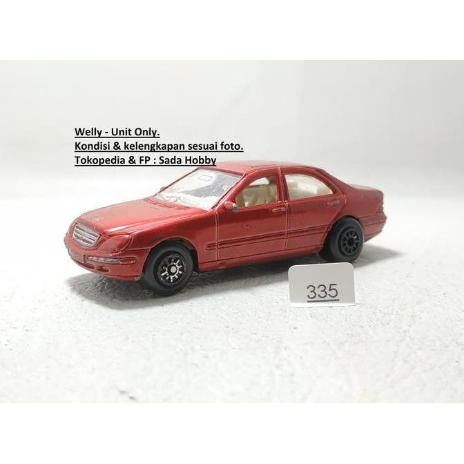 DIECAST WELLY 1/64 MERCEDES BENZ S CLASS RED JUNK CADATOYS