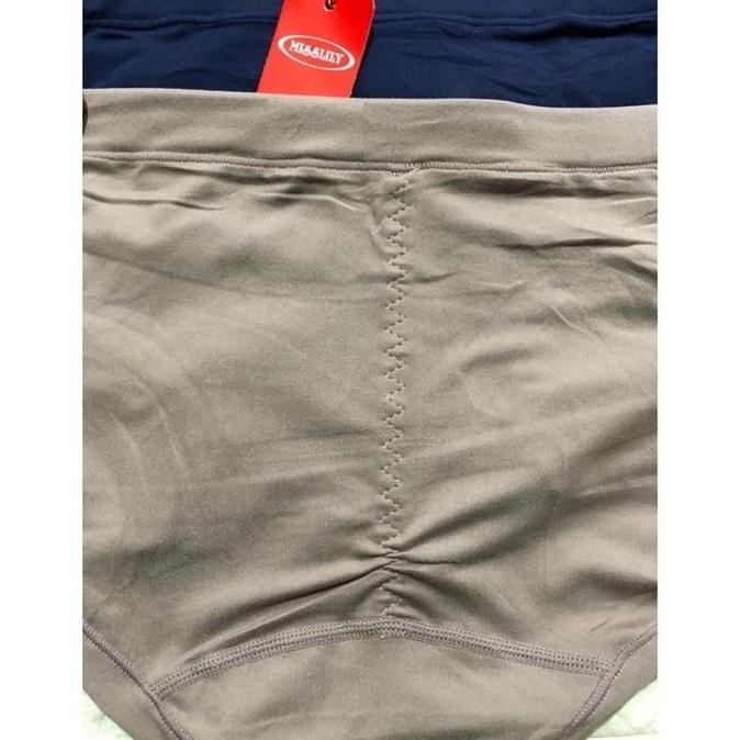 Miez- Celana Dalam Bikini Misslily Elastis Polos - 3Pcs - Xl/Xxl - Nita - Pita, Katun, Korset, Stret
