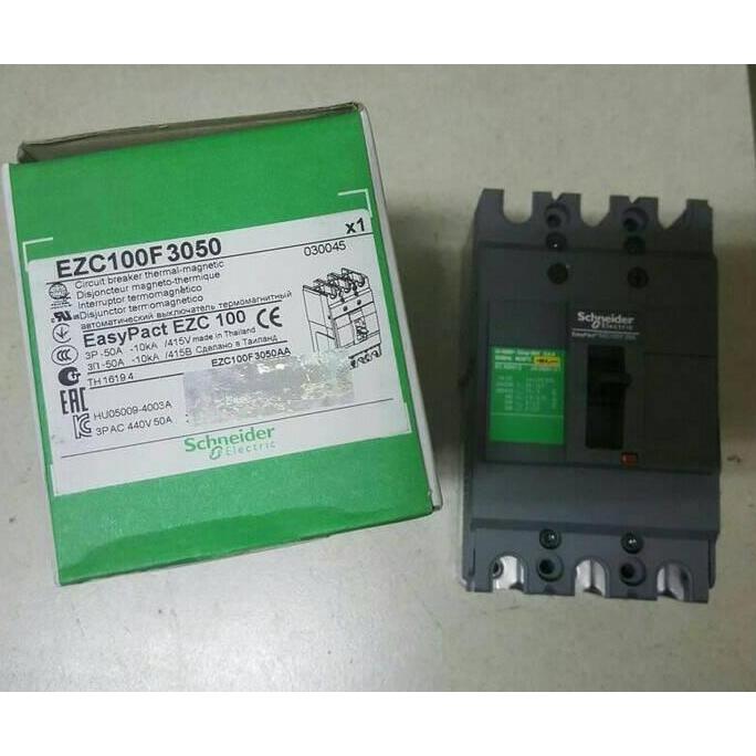 nyomanpauz / schneider MCCB EZC100F-10KA/MCCB 3phase 50A schneider Diskon