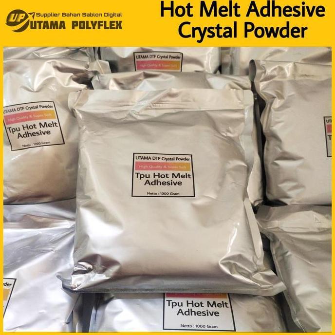 TPU Hot Melt Adhesive Powder Sablon DTF / Bubuk Transfer PET Film 1 Kg