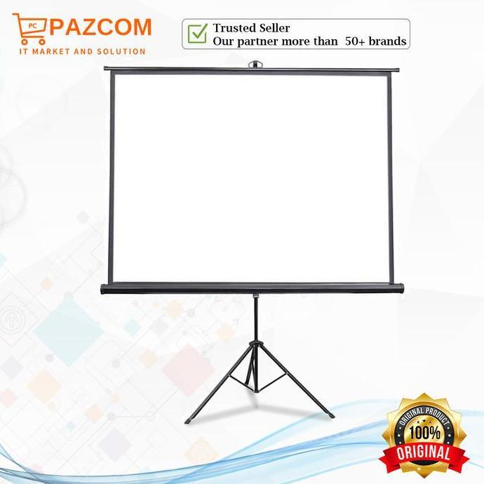 Layar Tripod Screen Proyektor 96"X96"