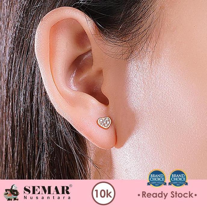 Tevanikarya - Anting Emas Toge Heart Love Gold 10K Semar Nusantara
