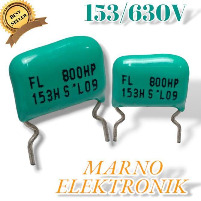 CAPASITOR MILAR 1N5 1,5N 15N 153 630V 630KV 1NAN05 1 NANO 5 MILAR A2162