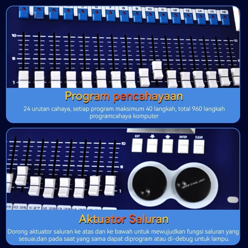 (Ram Lanc) Stage Light Mixer DMX KINGKONG 256A DMX 512 lighting Controller Mixer Lighting Disco Cont
