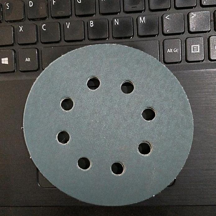 Grit 240 Amplas Bulat 5" Velcro Ekamant 5 Inch 5in 8 lubang sander