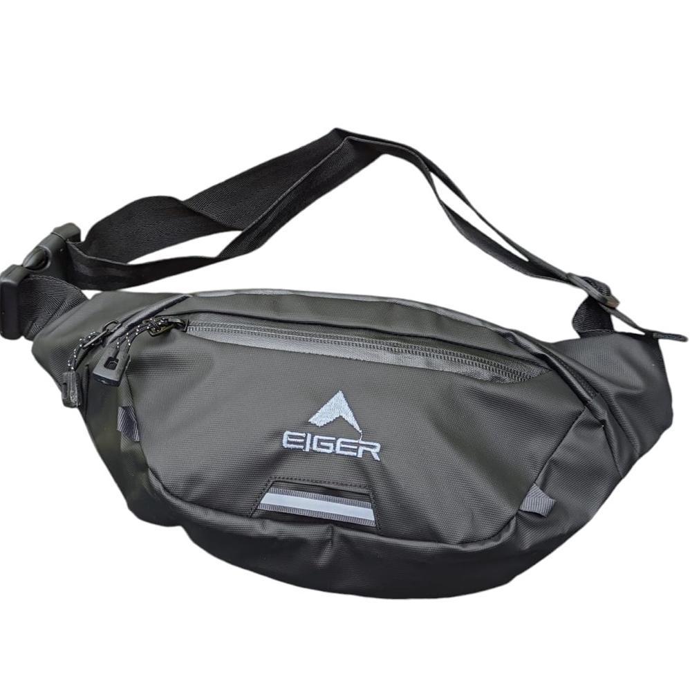SUPER DEAL TAS PINGGANG WAISTBAG TAS SELEMPANG EIGER WAISTBAG WATERPROOF HITAM,ARMY,NAVY,HAND BAG PR