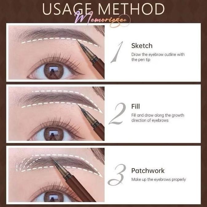 Biya spidol alis brow liner serat alis