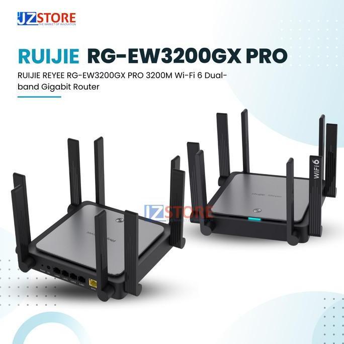 TERMURAH - RUIJIE REYEE RG-EW3200GX PRO 3200M Wi-Fi 6 Dual-band Gigabit Router