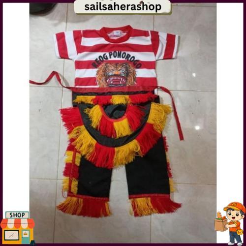 Baju Reog Anak / Stelan Reog / Kostum Reog / Jaranan / Celengan / Bujang Ganong Fast Moving