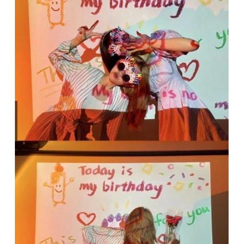 Happy Birthday Projector Lamp
