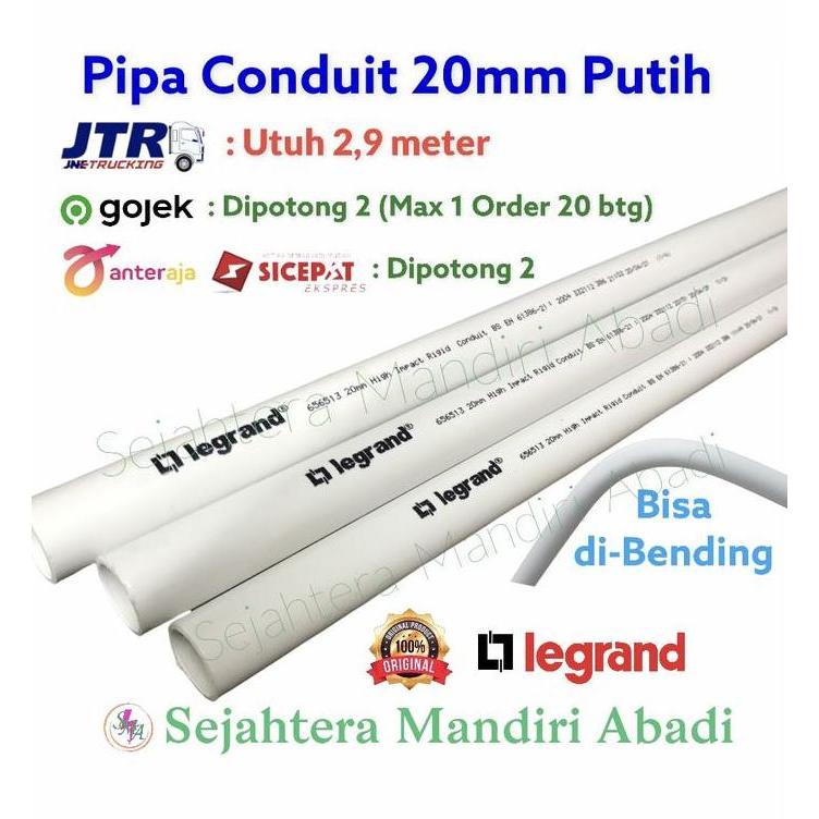 Ready Pipa Listrik Legrand 20mm Putih Pipa Conduit 20mm Legrand Konduit