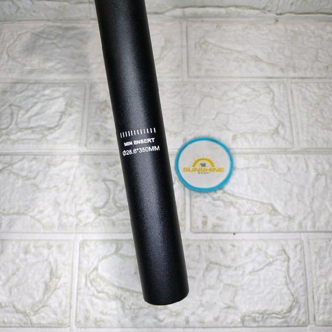 Ready Seatpost 28.6 Alloy Tiang Sadel Diameter Pipa 28.6mm Panjang 350mm Sepeda MTB Lipat Seli