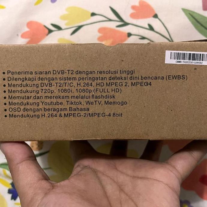 siap siap Piala Dunia Set Top Box STB merk CBM x RTV murah  Kabel lengkap