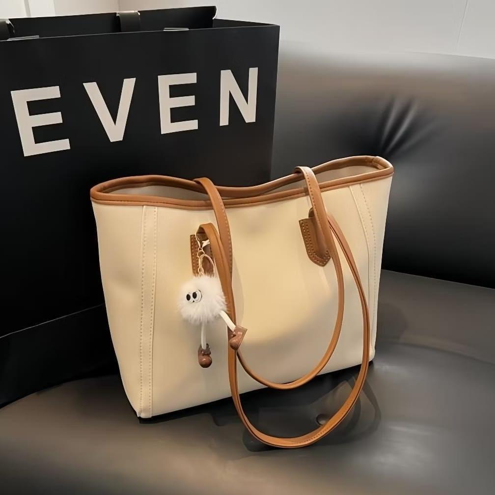 TERMURAH TAS WANITA TOTE KEKINIAN SIMPLE ELEGAN MUAT BANYAK