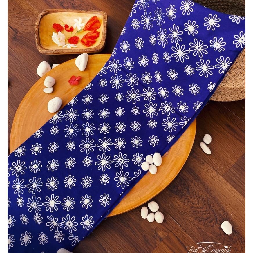 Batikorganik- Kain Batik Cap Series Biru Elektrik