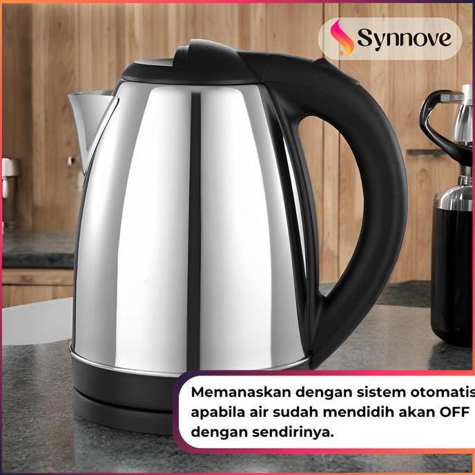 Teko Listrik Stainless Steel Pemanas Air Listrik Portable Termos Ketel Kettle Listrik Kopi murah
