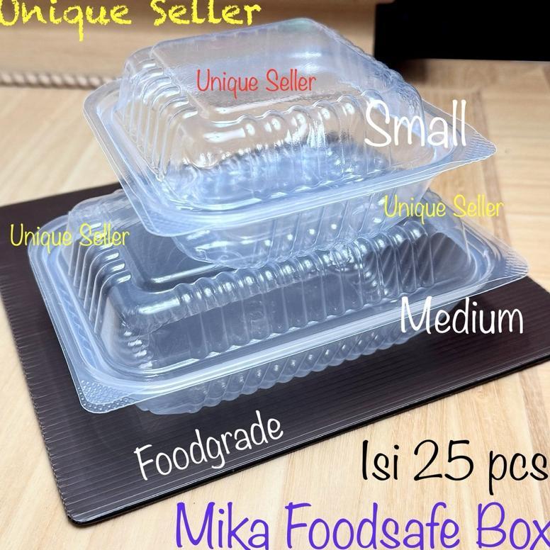 [Isi25] Mika Lunchbox Foodsafe Box Small Medium Tahan Panas / Mika Foodbox Lunch Box Food Safe S Kec