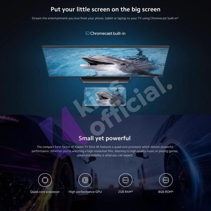 Xiaomi Mi TV Stick Android Smart TV Dongle Chromecast / Xiaomi Mi TV Stick 4K