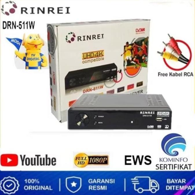 Set Top Box Receiver Rinrei Dvb T2 Digital Tv