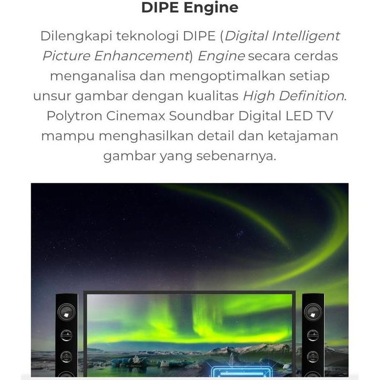 POLYTRON LED DIGITAL TV 32 INCH DVB-T2 PLD 32TV1855