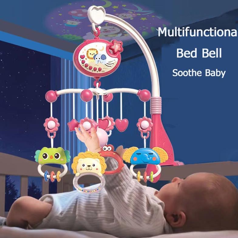 BIG SALE ISABELLA Remote Control Memutar Bel Tempat Tidur / Crib Bell Toys / Crib Hanging Toys / Mai