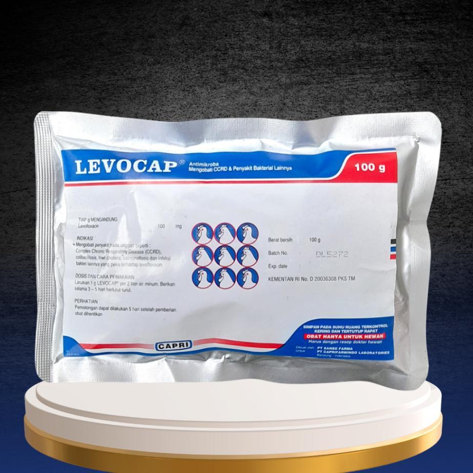 Levocap 100 Gram - Untuk Pencernaan Dan Pernafasan Pada Unggas.