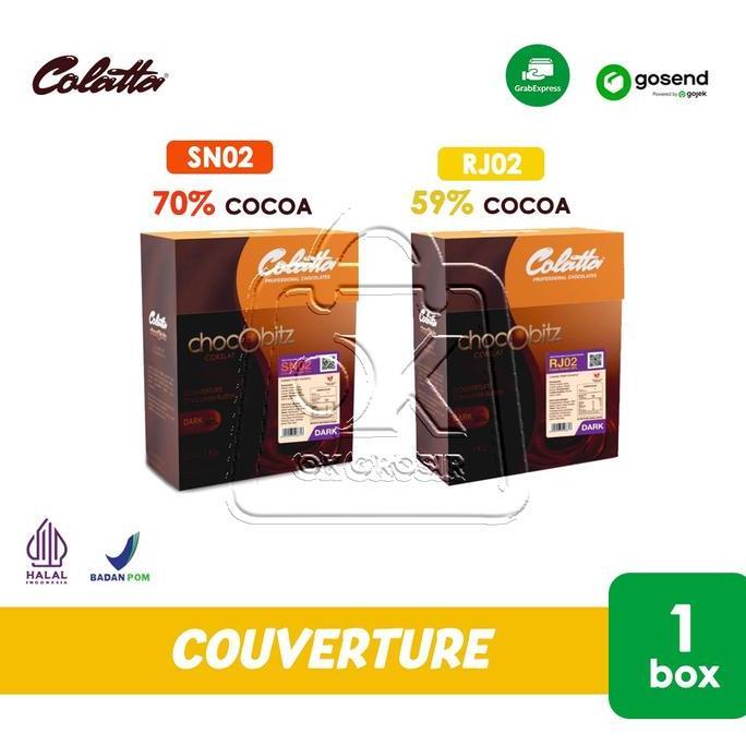 Colatta Chocobitz Dark Couverture Coklat [1 Box] Khusus Instant