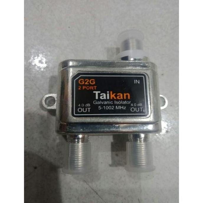 Splitter Antena TV 2 way Splitter Signal TV 2way 2Cabang Taikan ORI