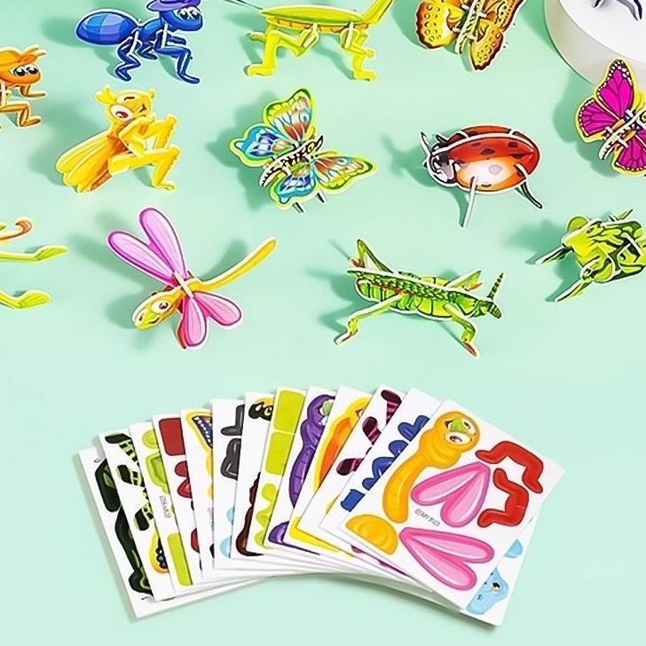bestpromo 3d puzzle diy mainan edukasi puzzle 3d anak miniatur diy rumah