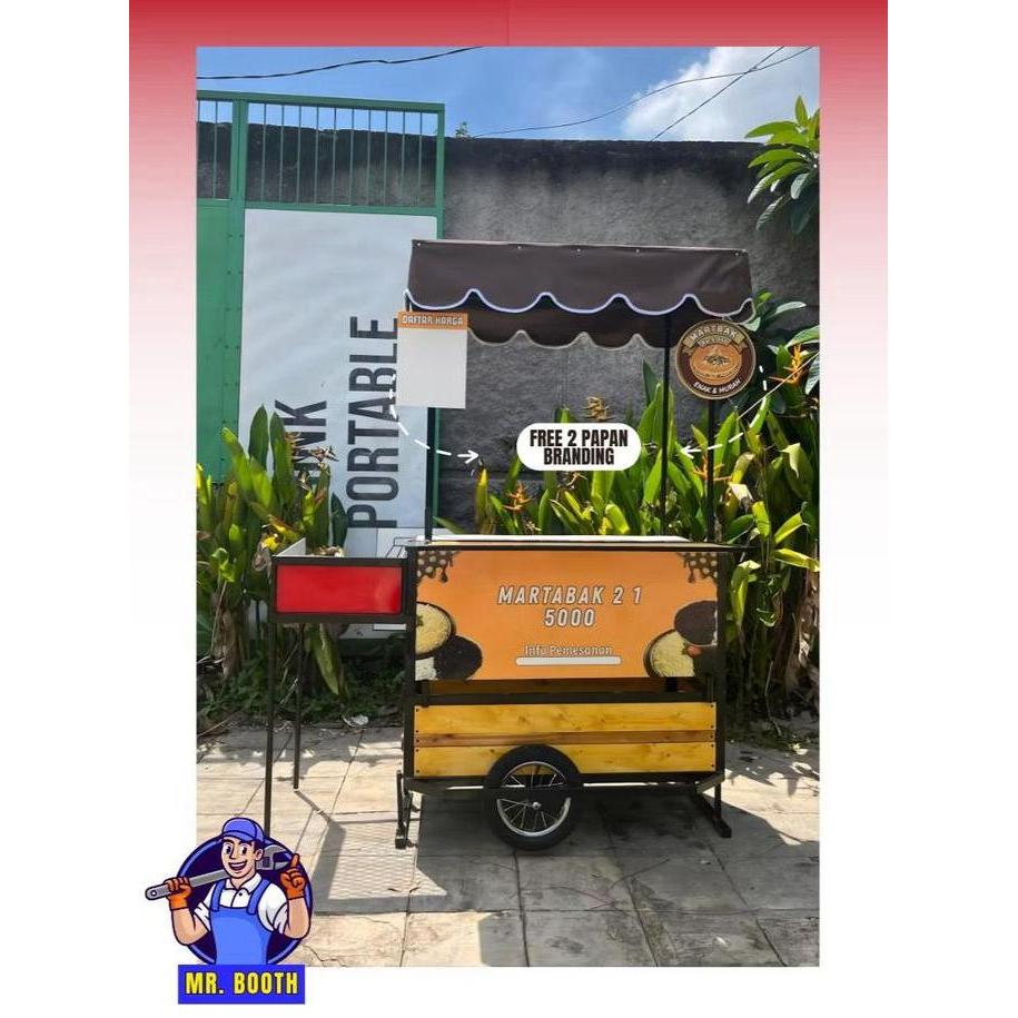 Terlaris Booth Trailer Portable-Booth Trailer Penutup 1 Tungku-Booth Portable Lipat 1 Tungku-Meja Ko