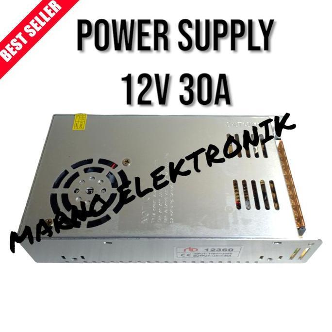 POWER SUPPLY SUPLY SUPLEY 12V 30A 12 VOLT 30 AMPER ASLI ORI ORIGINAL A2162
