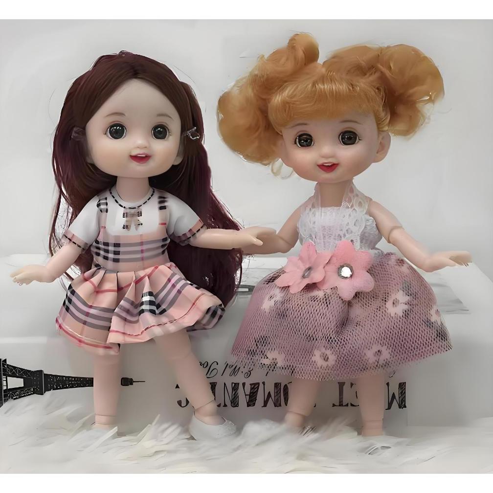 NEW 17CM BONEKA YUNA BJD DOLL TOYS SENDI FLEKSIBEL PRINCESS GIRLS MINI CUTE HADIAH BUAT CEWEK BONEKA
