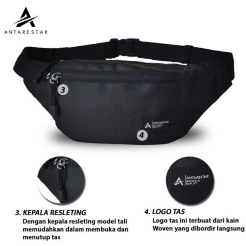 BIG PROMO TAS SELEMPANG PRIA WAISTBAG ANTARESTAR TAS PINGGANG SELEMPANG PRIA
