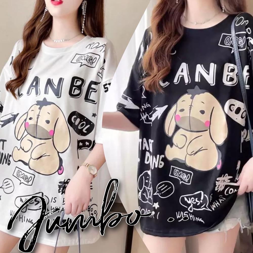 Favorit Damai Fashion  -  Baju Atasan Kaos Jumbo Wanita - Big Size Iyor Iyor - Konveksi Asli Jumbo K