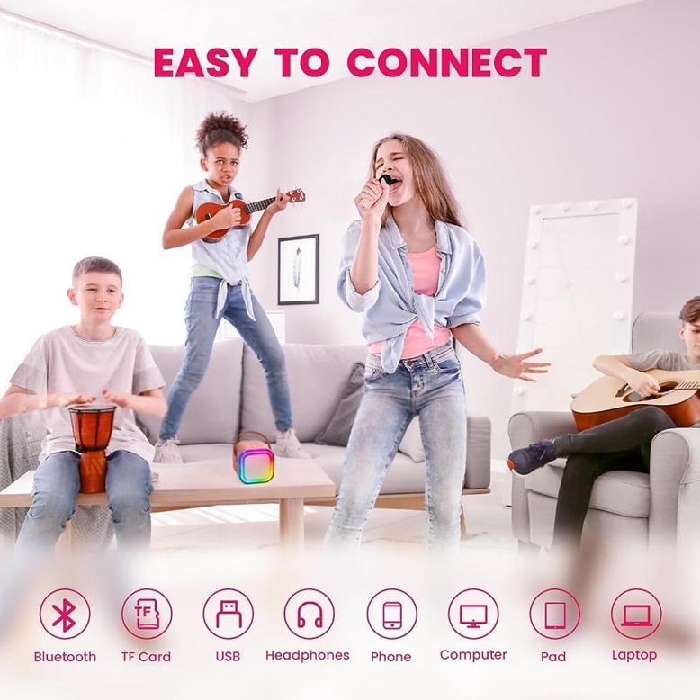 TERBARU [COD]  K12 Speaker Bluetooth Mini Speaker Karaoke With MIC Karaoke Set Bluetooth Mini Full b
