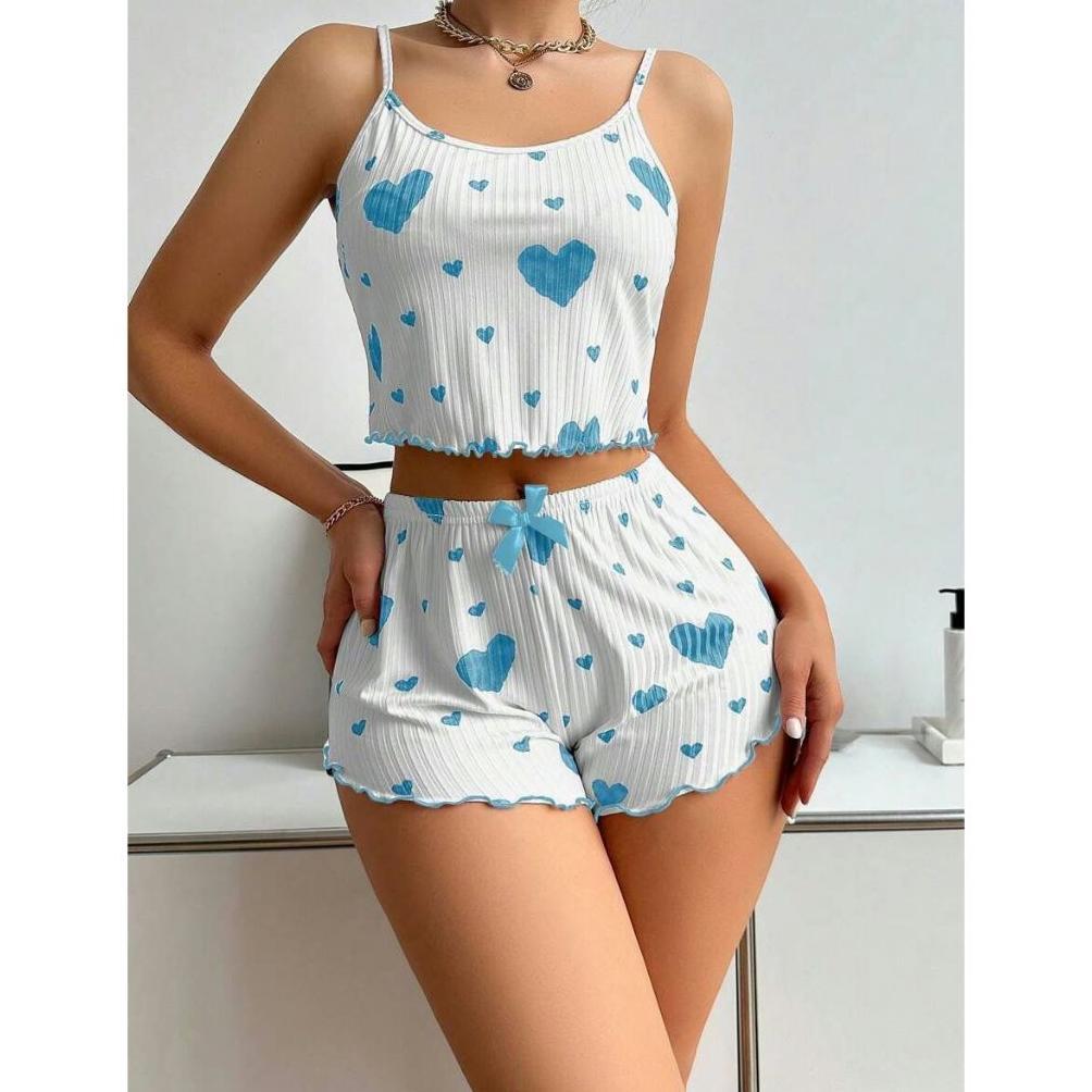 ORIGINAL YESIDO LINGERIE SETELAN SATU SET BAJU TIDUR & CELANA PENDEK MODEL SATIN LACE 1366